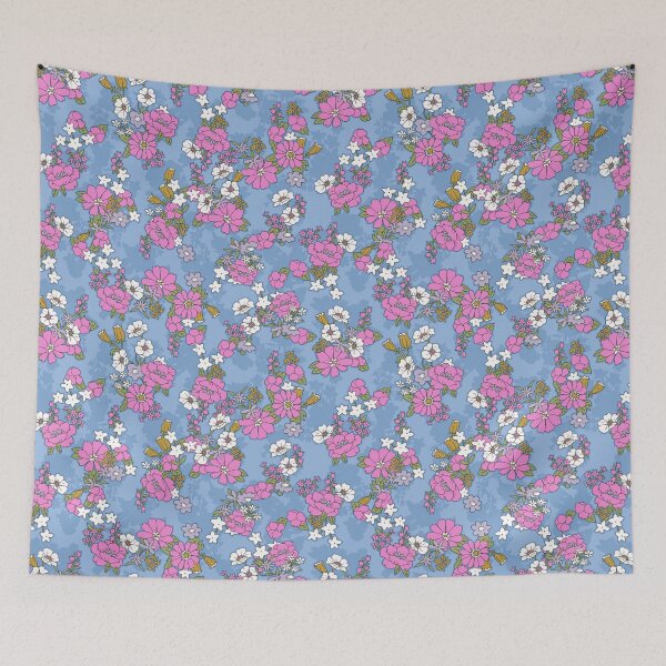 Artikelvorschau, Blumenmuster mit kleinen Umrissen entworfen und verkauft von DanielleMinkoff.