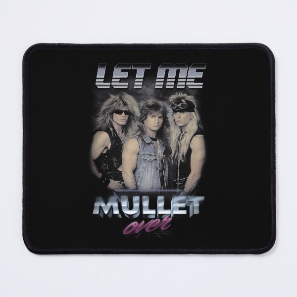 Item preview, Let Me Mullet Over: Funny 80's Hair Band Vintage Retro Bootleg designed and sold by VillainForever.