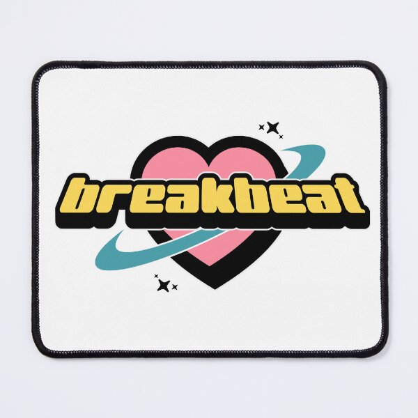 Item preview, BREAKBEAT  - Breaks Hearts Y2K (black/pink)  designed and sold by Discothreadz.