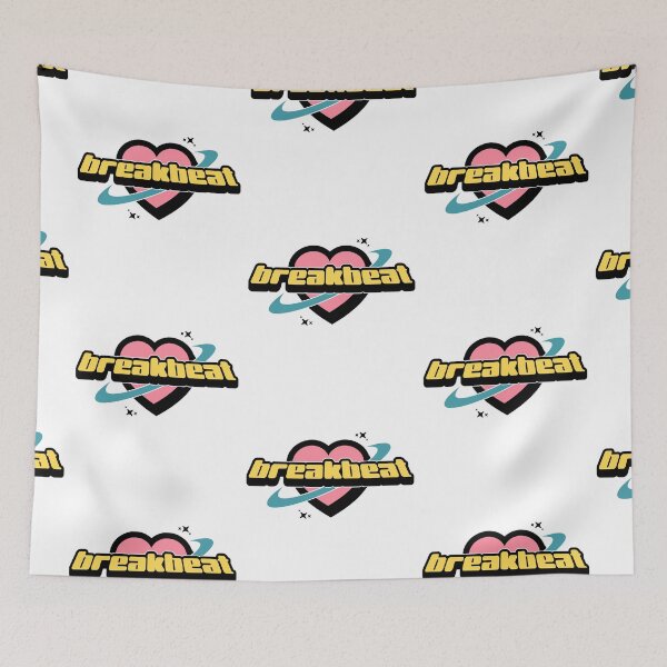 Item preview, BREAKBEAT  - Breaks Hearts Y2K (black/pink)  designed and sold by Discothreadz.