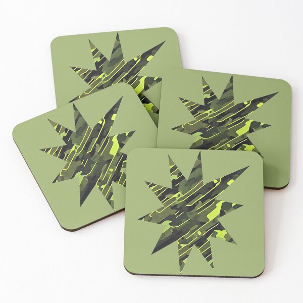 Item preview, Camouflage Burst Star Tactical Camo Pattern with Electric Yellow Accents designed and sold by CamouflageLab.