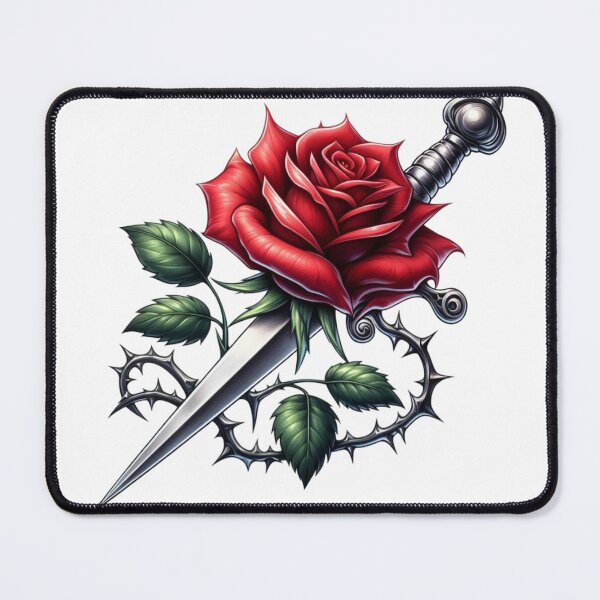 Item preview, Dagger Rose Thorns designed and sold by silverdragonx.