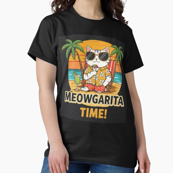 Item preview, Cool Cat Enjoying a Tropical Margarita designed and sold by AgingeR.