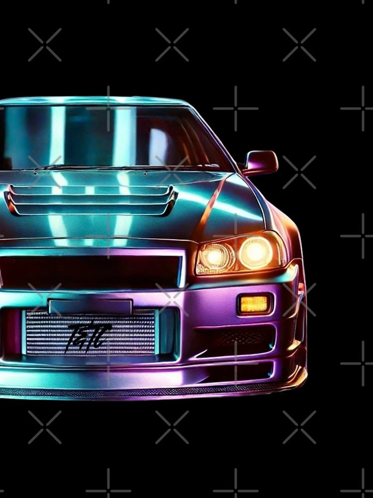 Thumbnail 4 of 4, Samsung Galaxy Phone Case, Cyber Drive: R34 Skyline GT-R Front designed and sold by ThrottleNThread.