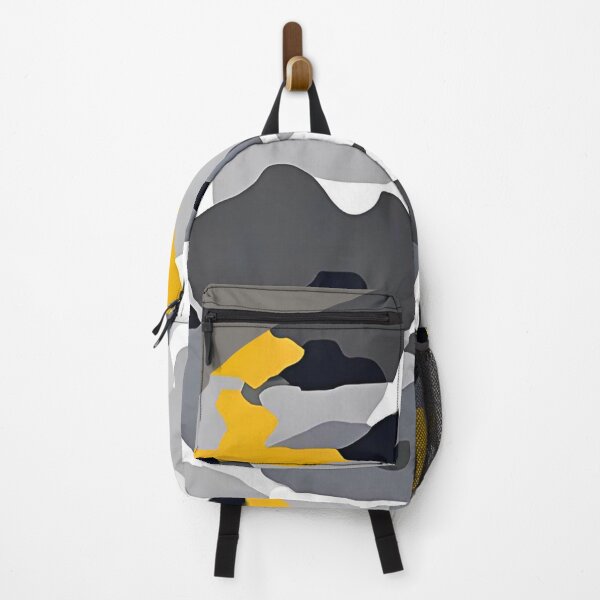 Item preview, Abstract Camo Fragment Modern Geometric Shapes in Grey, White, Black, and Yellow designed and sold by CamouflageLab.