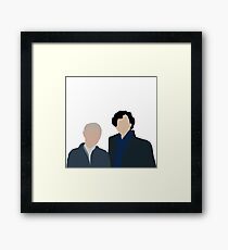 Sherlock and Watson Framed Print