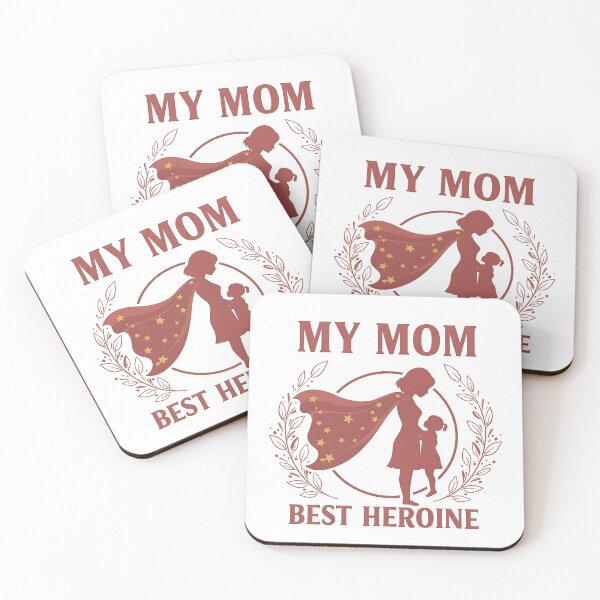Item preview, My Mom Best Heroine – Super Mom T-Shirt & Mug Design designed and sold by InsightA.