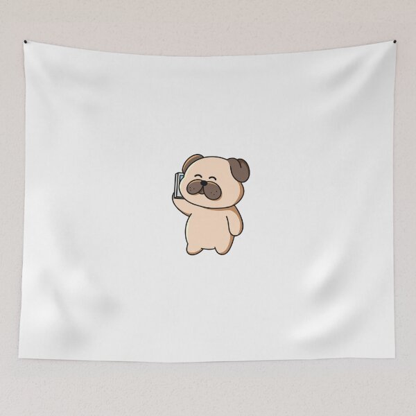 Item preview, Chatty Pug – Always on Call designed and sold by yogiskencing.