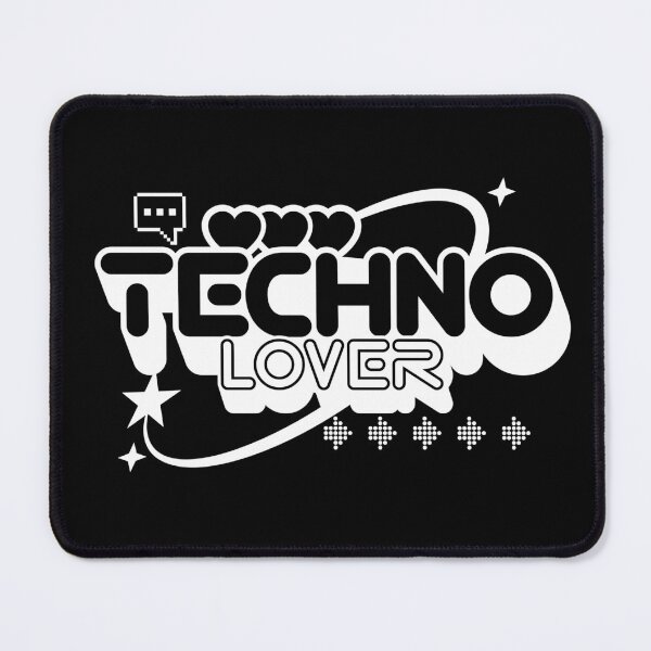 Item preview, TECHNO  - Techno Lover Y2K (white)  designed and sold by Discothreadz.