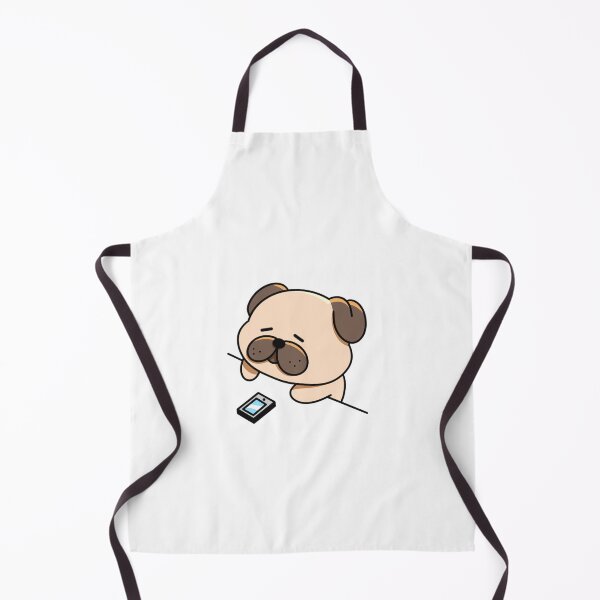 Item preview, Sad Pug Waiting for a Text designed and sold by yogiskencing.