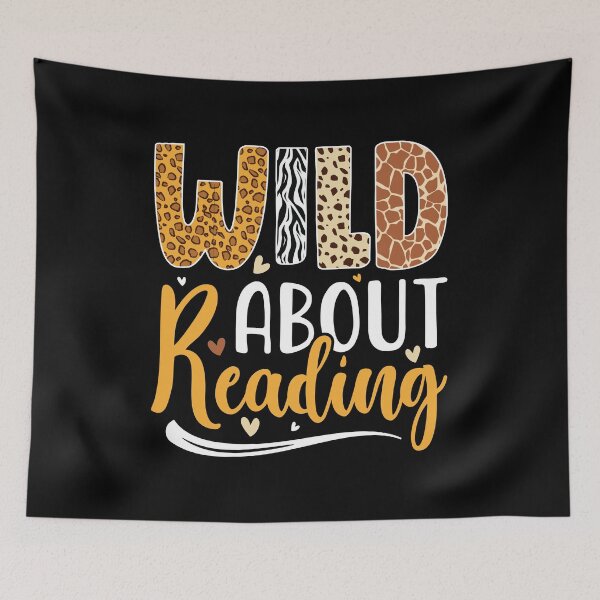 Item preview, Wild About Reading Book Lovers Bookworm Library Adventure designed and sold by Merchrise.