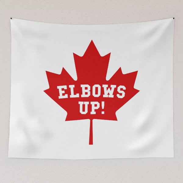 Item preview, Elbows Up Canadian Maple Leaf designed and sold by Shari Archinoff.