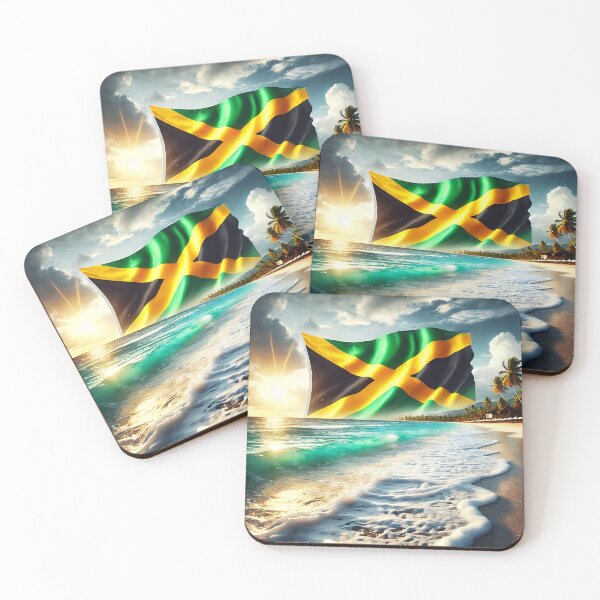 Item preview, Jamaican Flag (Beach) designed and sold by Intriguing Designs.