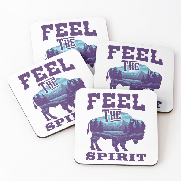 Item preview, Feel The Spirit Majestic Bison Blue Mountain Silence designed and sold by SplashTastic.