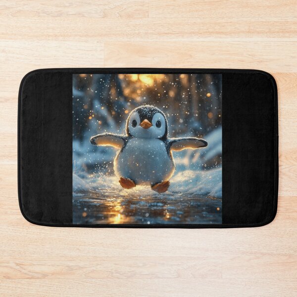 Item preview, Cute Penguin walking on the snow designed and sold by Sototos® ⭐⭐⭐⭐⭐.