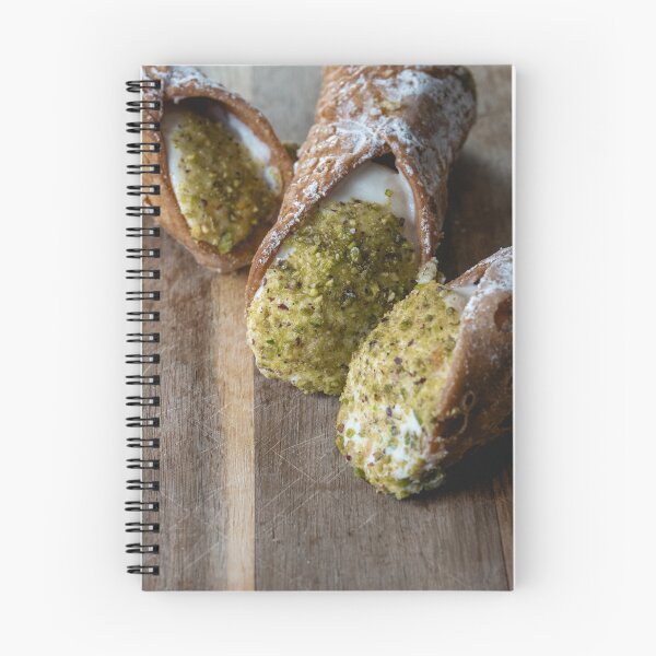 Item preview, Sicilian Cannoli with Pistachio – Rustic Italian Pastry on Wooden Board designed and sold by giulombardo.