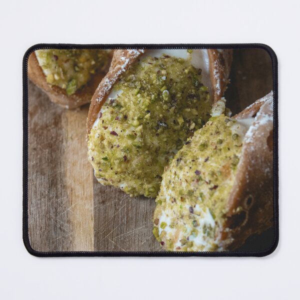 Item preview, Sicilian Cannoli with Pistachio – Rustic Italian Pastry on Wooden Board designed and sold by giulombardo.