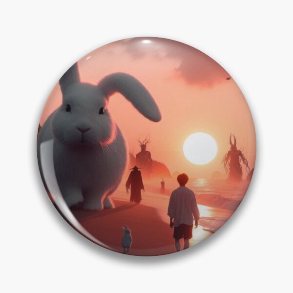 Item preview, Giant rabbit roaming the beach and fantastic creatures designed and sold by Dogandesighn.