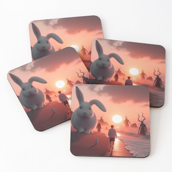 Item preview, Giant rabbit roaming the beach and fantastic creatures designed and sold by Dogandesighn.