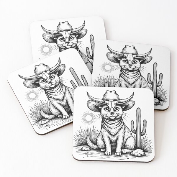 Item preview, Cowboy Cat – Western Vintage Feline Design designed and sold by haitrieuic96.