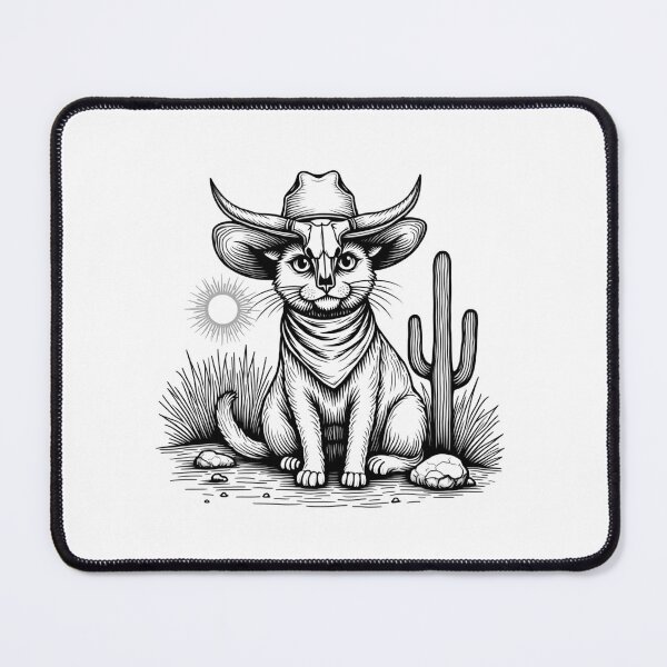 Item preview, Cowboy Cat – Western Vintage Feline Design designed and sold by haitrieuic96.