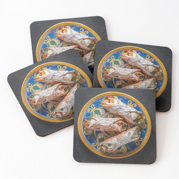 Item preview, Sicilian Cannoli on Traditional Ceramic Plate – Italian Pastry Art designed and sold by giulombardo.