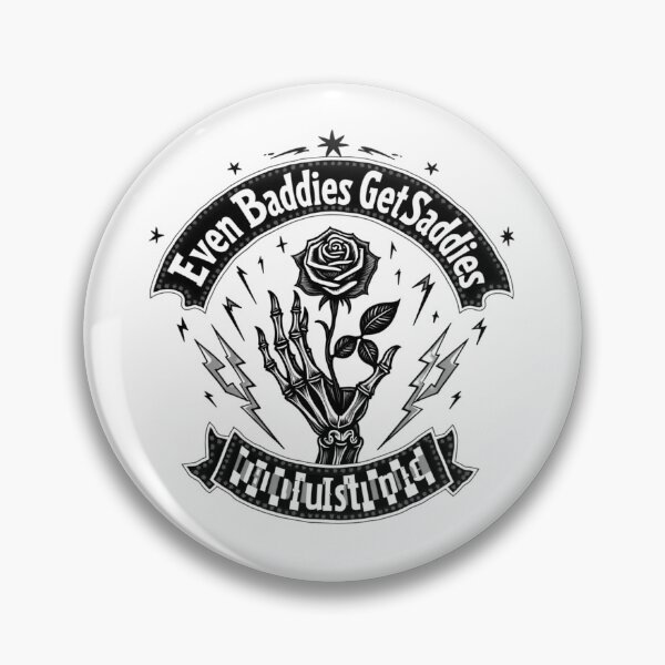 Item preview, Even Baddies Get Saddies – Gothic Aesthetic Design designed and sold by haitrieuic96.