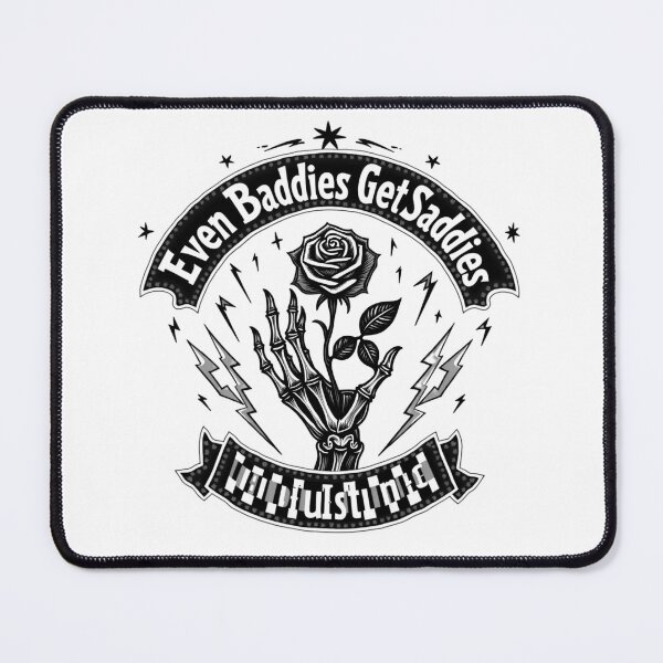 Item preview, Even Baddies Get Saddies – Gothic Aesthetic Design designed and sold by haitrieuic96.