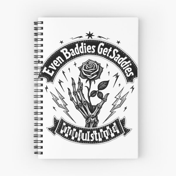 Item preview, Even Baddies Get Saddies – Gothic Aesthetic Design designed and sold by haitrieuic96.