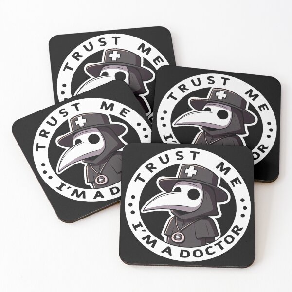Item preview, Funny Plague Doctor - Trust Me I'm a Doctor designed and sold by Funny Vintage Stickers And T-Shirts.