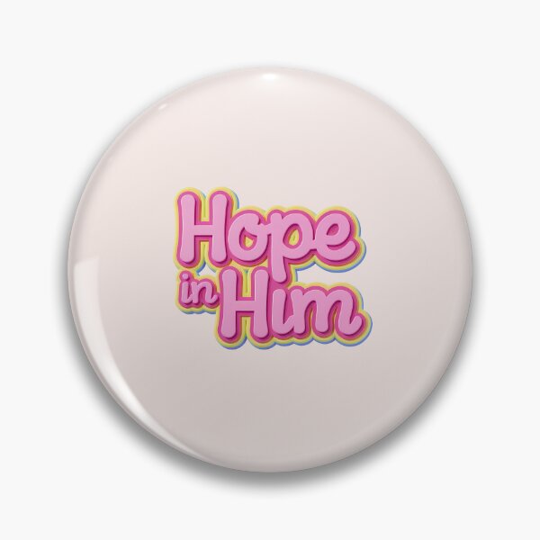 Item preview, Hope in Him – Rom. 15:13 Kawaii Pink 3D Jesus Christian Quote designed and sold by  KnitLuv.