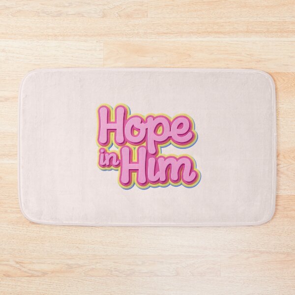 Item preview, Hope in Him – Rom. 15:13 Kawaii Pink 3D Jesus Christian Quote designed and sold by  KnitLuv.