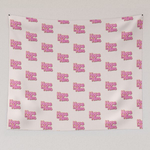Item preview, Hope in Him – Rom. 15:13 Kawaii Pink 3D Jesus Christian Quote designed and sold by  KnitLuv.