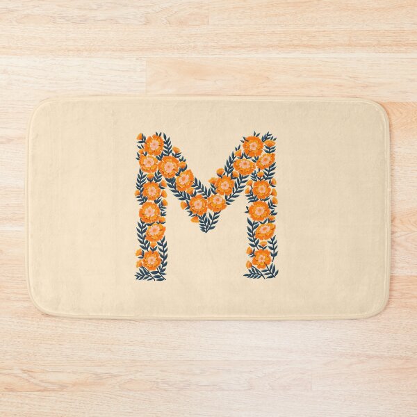 Item preview, Floral letter M designed and sold by Kaushlydraw.