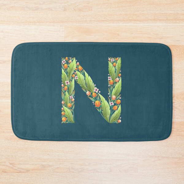 Item preview, Floral letter N designed and sold by Kaushlydraw.
