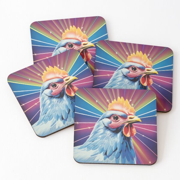 Item preview, funny colorful chicken on the farm designed and sold by Mauswohn.