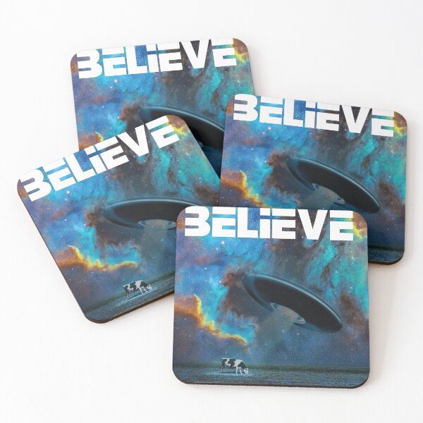 Item preview, Aliens in space, UFO abducts cow designed and sold by Mauswohn.