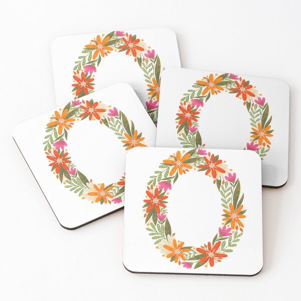 Item preview, Floral letter O designed and sold by Kaushlydraw.