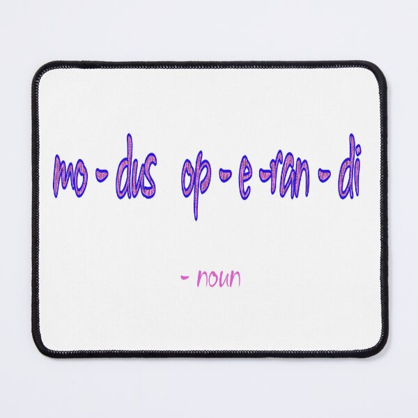Item preview, Modus operandi designed and sold by Huskyyy Designs.