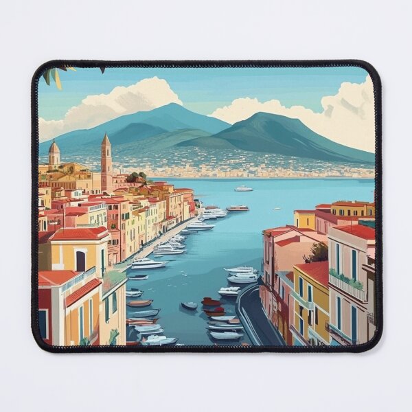 Item preview, Naples Travel Poster, Perfect Gift for Travel Enthusiasts, Vintage Style Wall Art, Italy Wall art for home decor, Naples print. designed and sold by Thegalleryshop1.