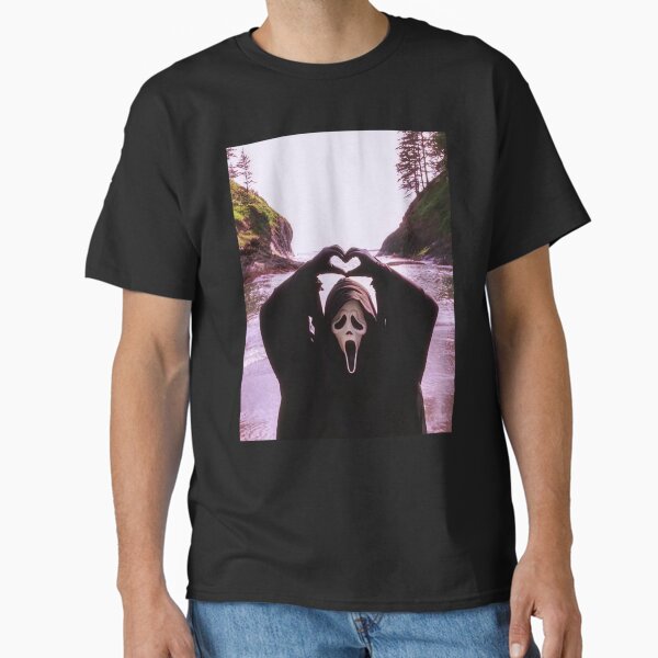 Item preview, Scream Movie Ghostface Spooky Love, Vintage Ghostface Heart Hands Design designed and sold by YubitaLeLe.