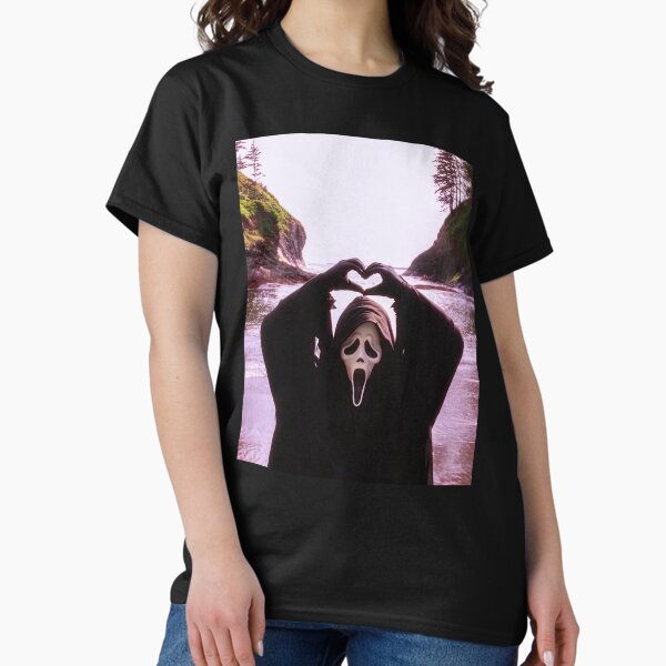 Item preview, Película Scream Ghostface Spooky Love, diseño vintage de manos en forma de corazón de Ghostface designed and sold by YubitaLeLe.
