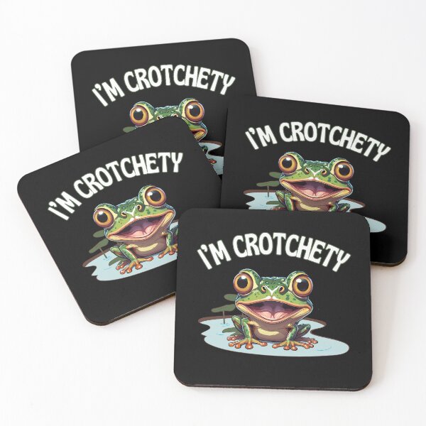 Item preview, I'm Crotchety Happy Frog designed and sold by CheryleaDesigns.