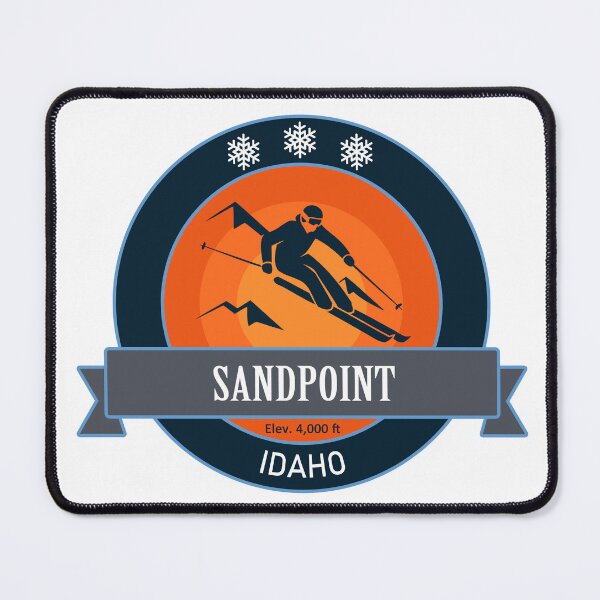 Item preview, Sandpoint Idaho Skiing Badge designed and sold by Wanderful-roads.