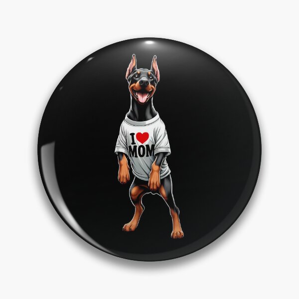 Artikelvorschau, Dobermann Mama Ich liebe Mama Dobermann Liebhaber entworfen und verkauft von Kimberley King Art King Art.