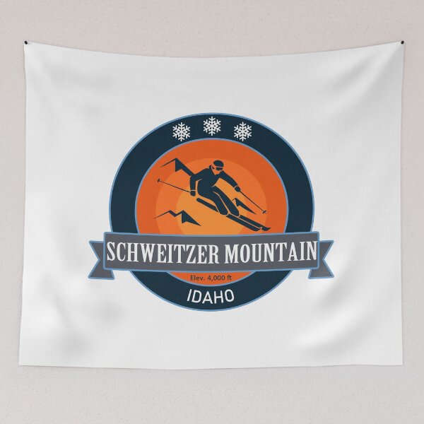 Item preview, Schweitzer Mountain Idaho Skiing Badge designed and sold by Wanderful-roads.