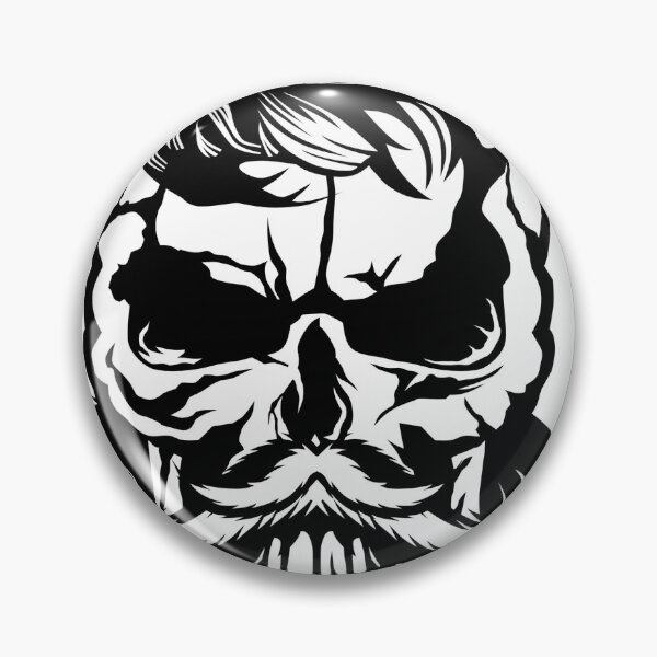 Item preview, hipster skull bearded beard mustache mustached fancy design designed and sold by Achille3777.