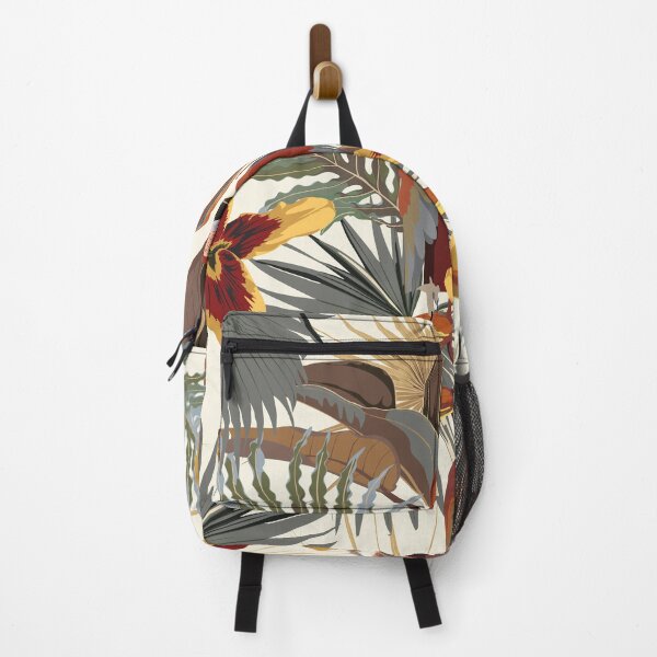 Item preview, Beautiful vintage Floral pattern in the many kind of flowers, palm leaves and parrots. Tropical botanical Motifs scattered random.  designed and sold by MatyKotiv.