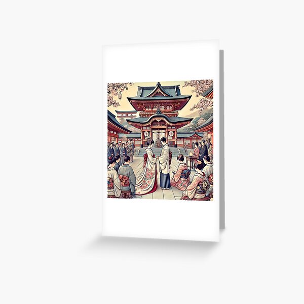Item preview, Traditional Shinto Wedding - Japanese Culture Art designed and sold by Enoki design.