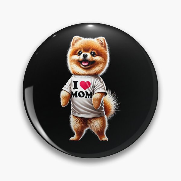 Artikelvorschau, Pomeranian Mama Ich liebe Mama Pomeranian Liebhaber entworfen und verkauft von Kimberley King Art King Art.
